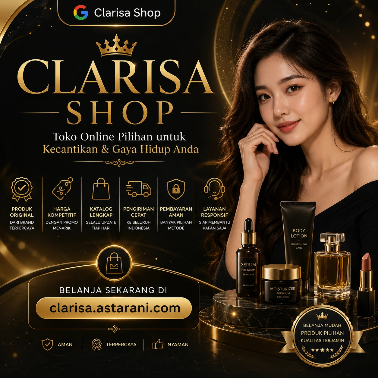 Pratinjau Clarisa Shop
